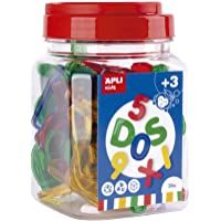 APLI Kids - Letras y números transparentes 36 uds.
